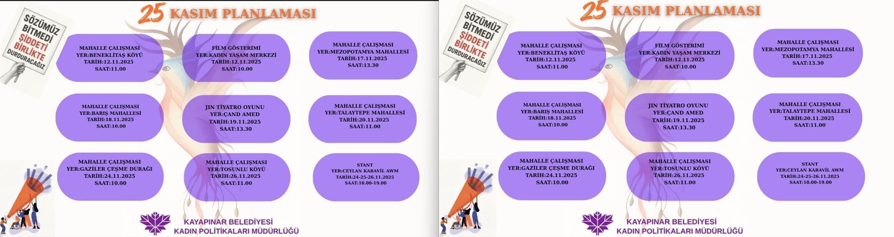 Kayapınar’da Kadına Şiddete Karşı Seferberlik: “Şiddeti Birlikte Durduracağız!”