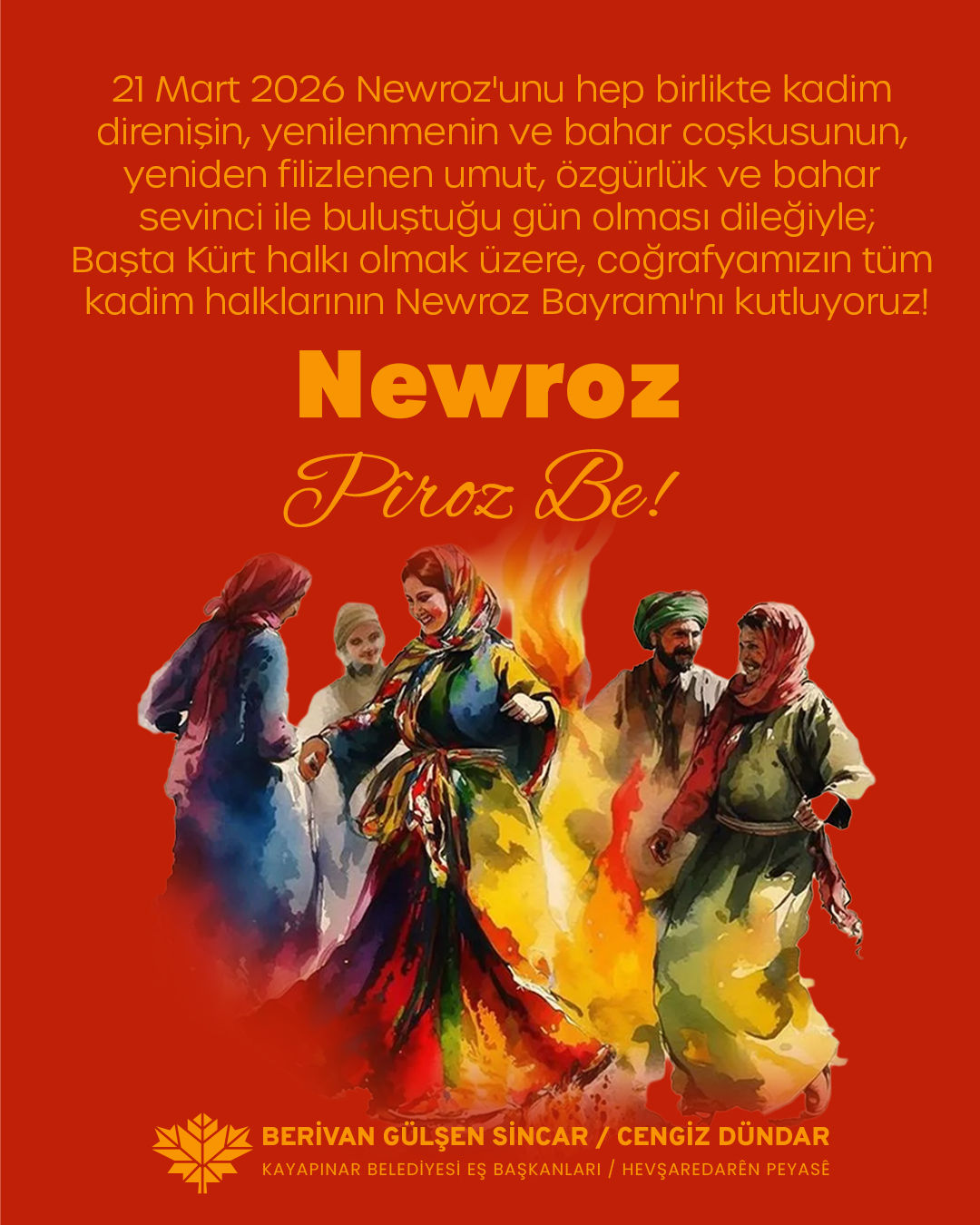 Newroz'unuz Kutlu Olsun