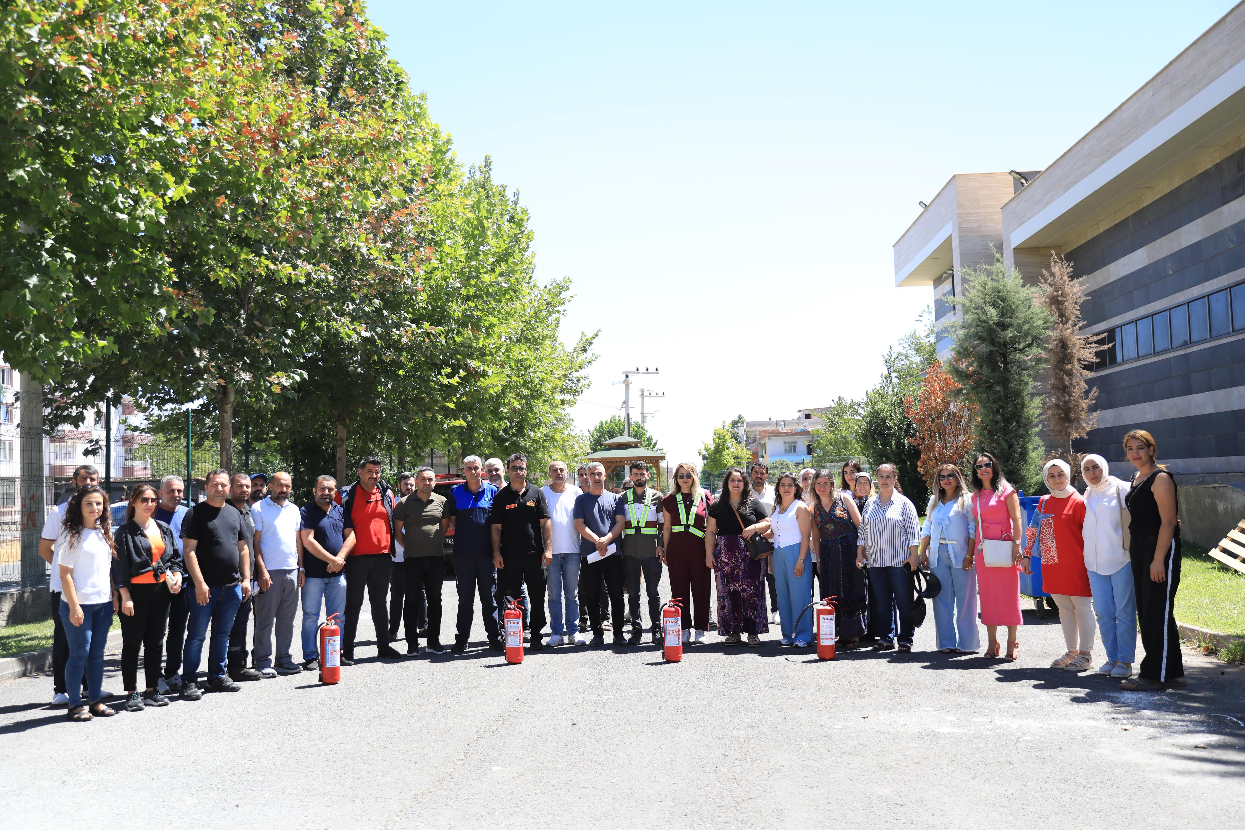 Belediye Personeline Yangın Eğitimi Verildi