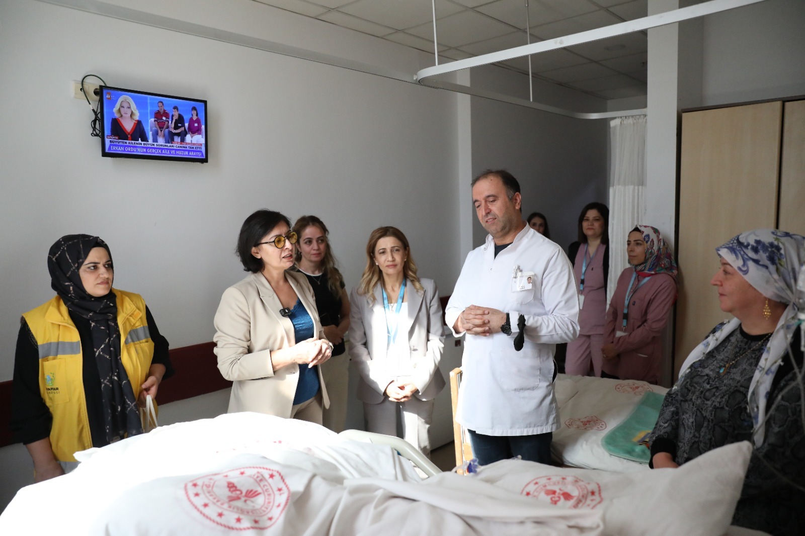 Eş Başkanlardan Dünya Palyatif Bakım günü dolasıyla hasta ziyareti