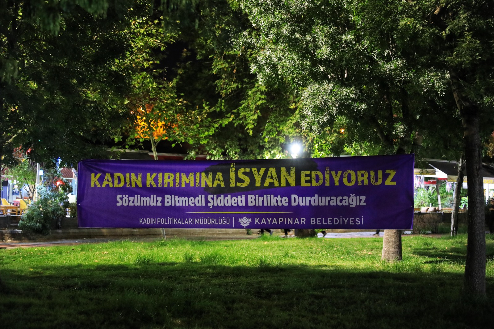 Kayapınar Belediyesi kadın şiddetine karşı alanlara çıkıyor 
